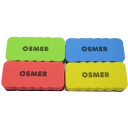 OSMER LARGE BOARD ERASER 111X50 MAGNETIC ASSORTED 111X50 MAGNETIC ASSORTED