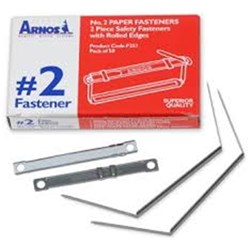 ARNOS No2 FILE FASTNERS PK50