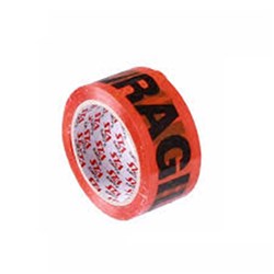 " FRAGILE " TAPE PRINTED 66M 48MMx66MTR RED warning tape