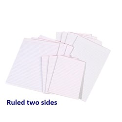 NOTE PAD 100 LEAF A4 RULED BOTH SIDES 297X210MM 70GSM OLYMPIC WRITTING PAD