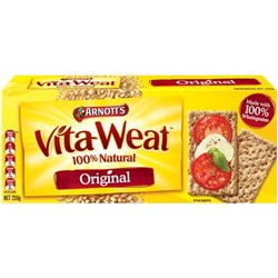 VITA WEAT BISCUITS 250G PACK ORIGINAL OBLONG CRISPBREAD