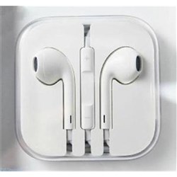 IPHONE EARPHONE SET IN CASE EARPHONE WITH MIC WHITE I PHONE