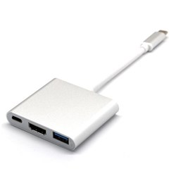 USB "C" TO HDMI MULTIPORT ADAPTOR USB 3.0 + USB 3.1 3 IN ONE CHARGER