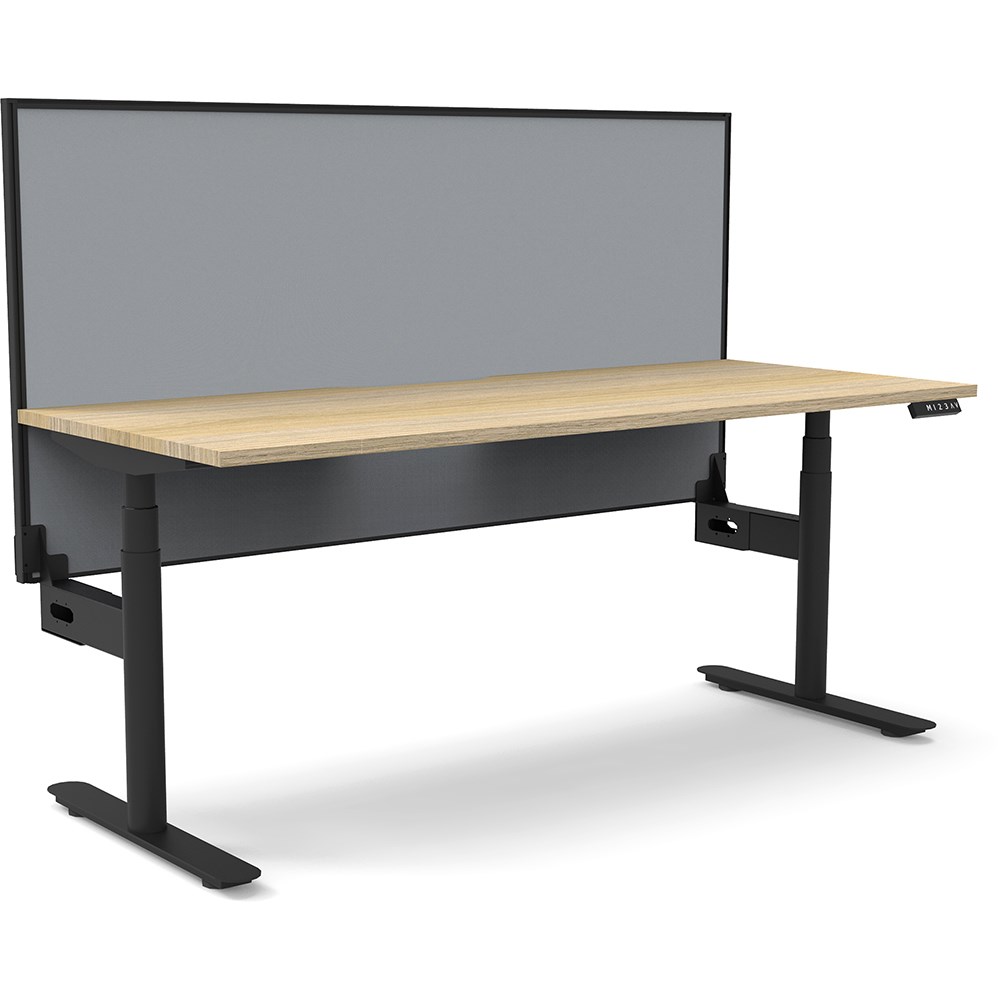Office Furniture - Rapidline Halo+ Single Sided Workstation + Screen ...
