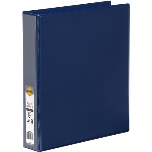 Binders & Folders - CLEARVIEW A4 4D 38MM BLUE MARBIG INSERT BINDER